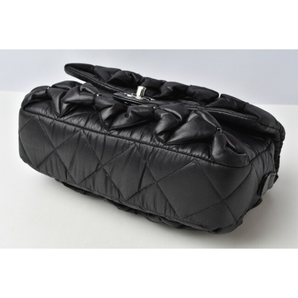 CHANEL Shoulder Bag Nylon Ribbon Black - Picture 4 of 14